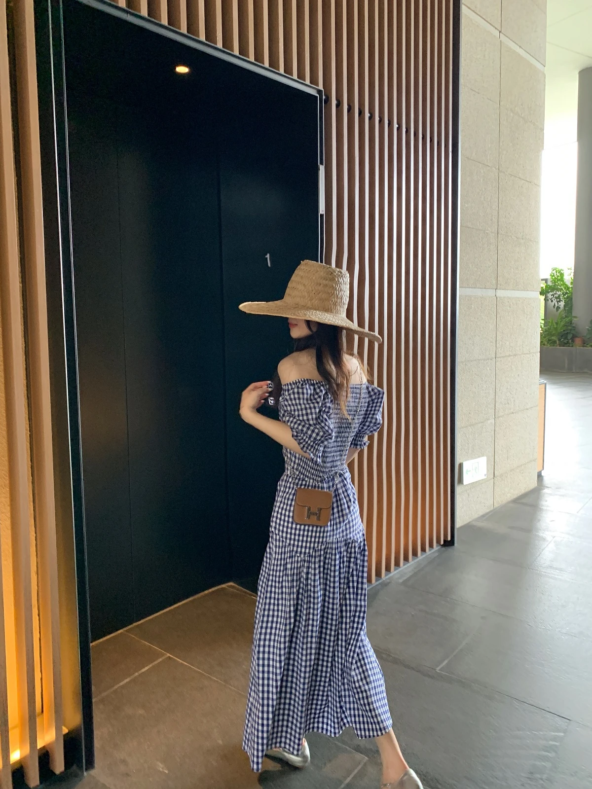 

Soft Gentle Holiday Plaid Set Women's Faion High Waist irt f Skirt Ensemble Cotton Summer 2023 Ele Trendy Outfit