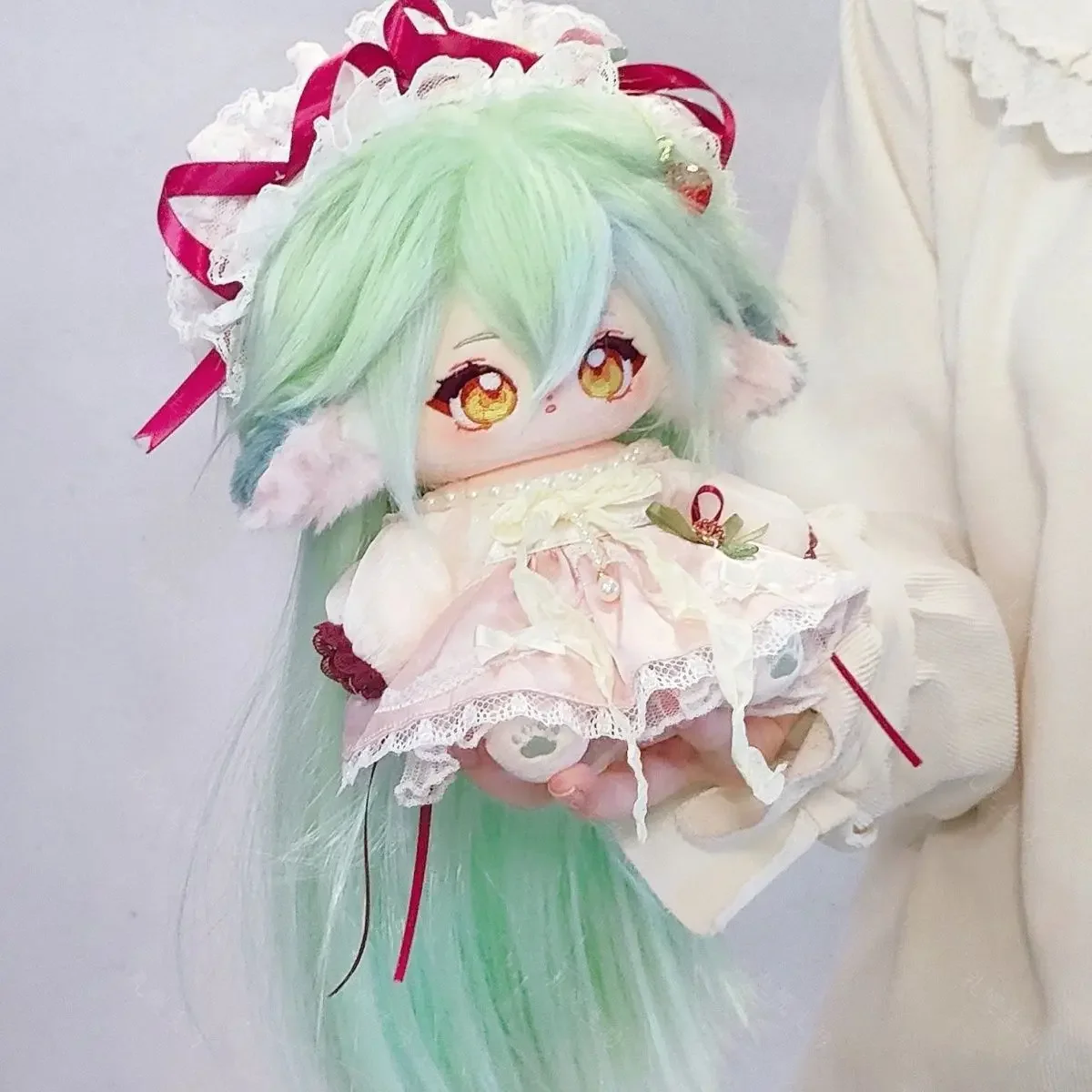 Anime Game Genshin Impact Cute Sucrose 20cm Cotton Body Cosplay Cartoon Dress Up Stuffed Pillow Figures Xmas Gift