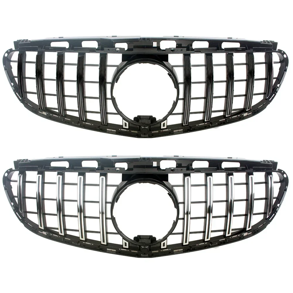 

Car Front Racing Billet Bumper Grille Upper Facelift Grill For Mercedes Benz E-Class W212 2014- 2015 Diamond GT 4 Doors
