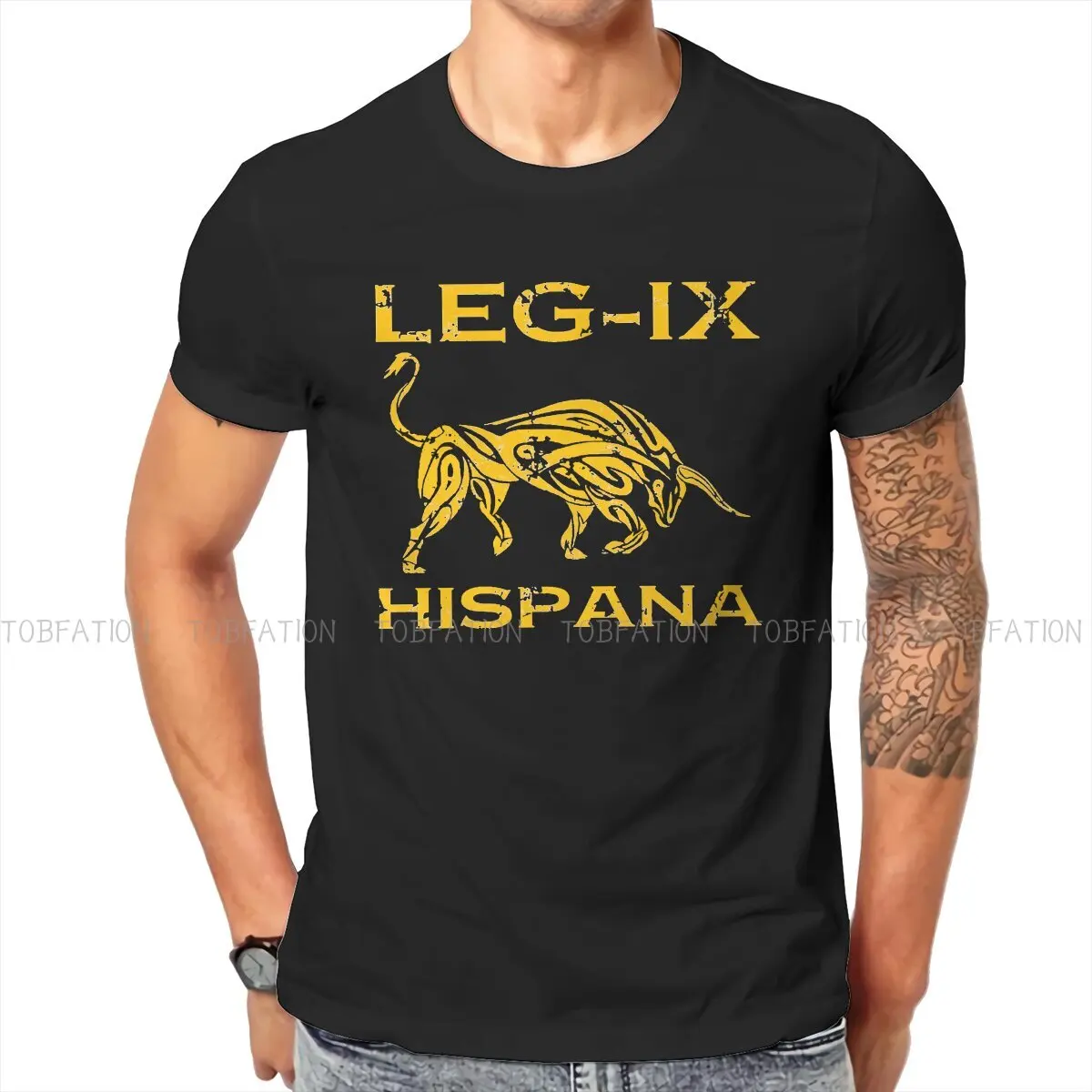 Legio IX Hispana Round Collar TShirt Ancient Roma Polyester Original T Shirt Man\'s Clothes New Design Big Sale