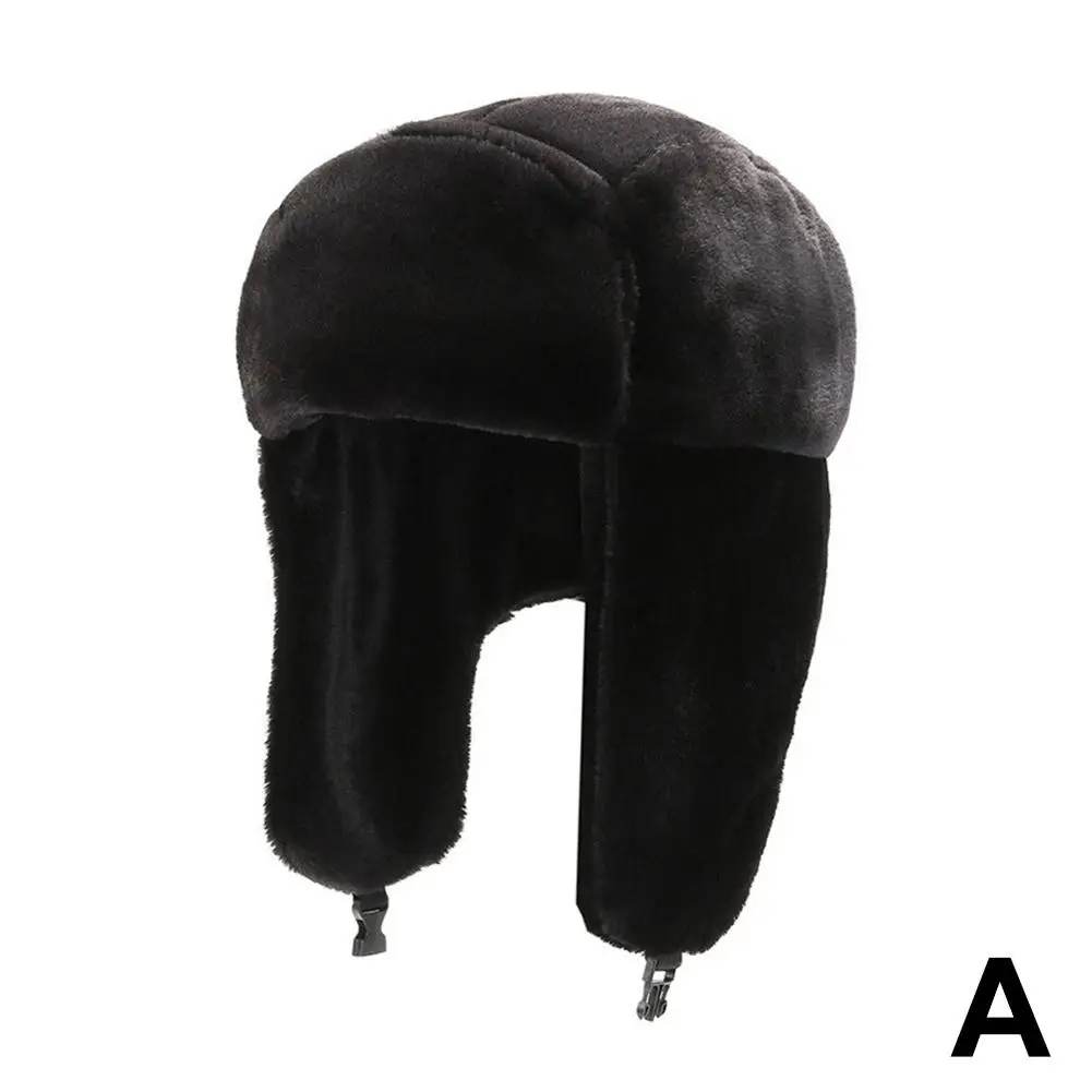 Winter Thicken Soldier Hat Foldable Buckle Ear Travel And Warm Fashion Winter Gear Warm Hat Soft Korea Hat Prote F0y1