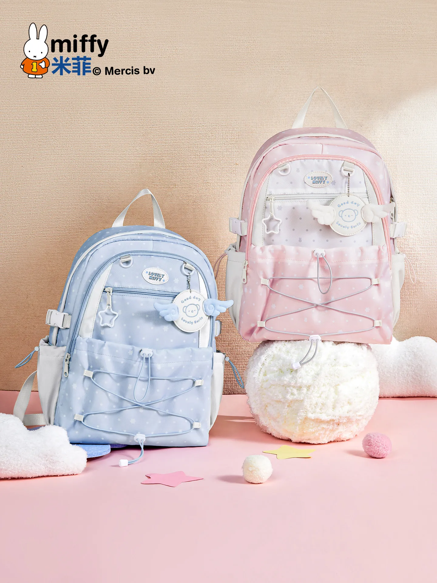 

Genuine Miffy Women Backpack Large Capacity Cute Lightweight Printed Laptop Backpack For College Student Daily Travel Outdoor