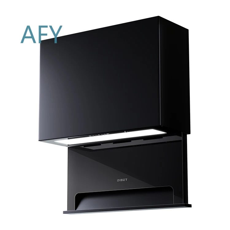 Modern High Performance Powerful Suction 900mm Full Hidden Lifting Range Hood for Home for Kitchen Ventilation Exhaust Fan