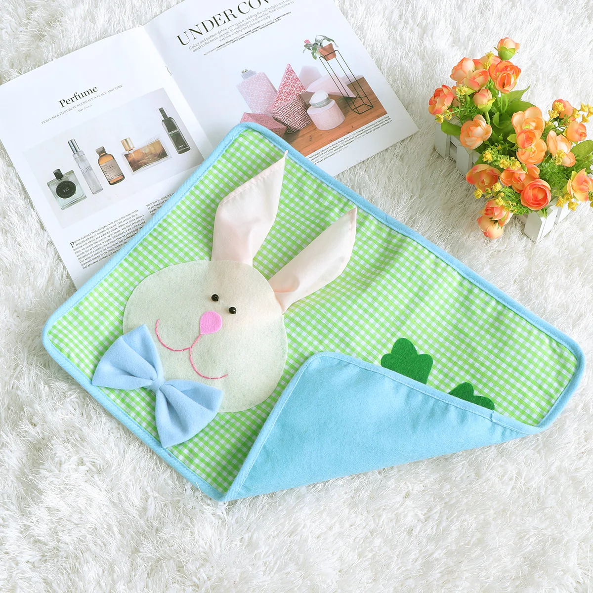 

Alipis 48 Pack Easter Table Mats Placemats Non Washable Bunny Dinner Decor for Dining Table 35cm