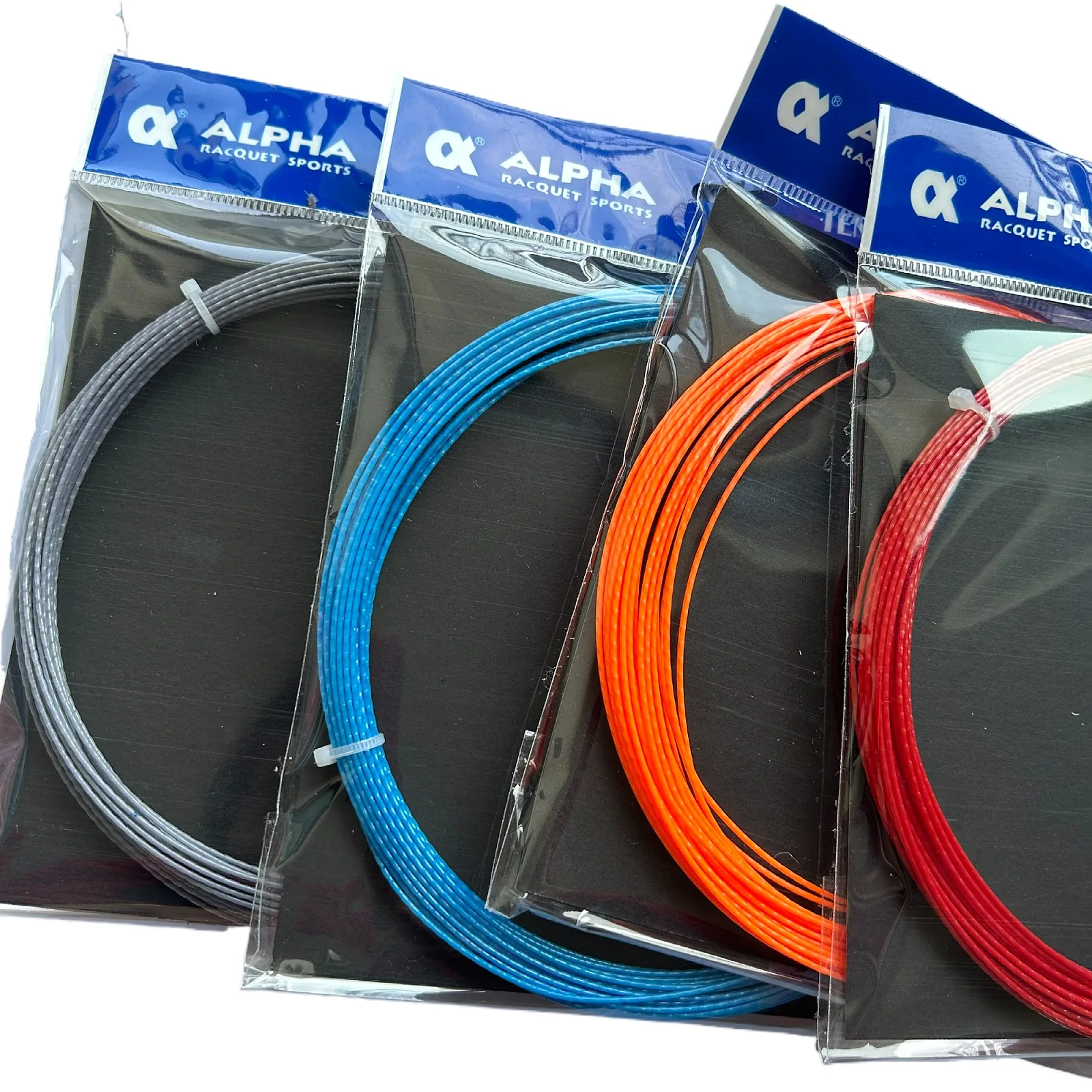 10pcs ALPHA Bamboo Polyester Tennis Racket String Durable Training Tennis Rackets String 1.25mm Gauge 12M