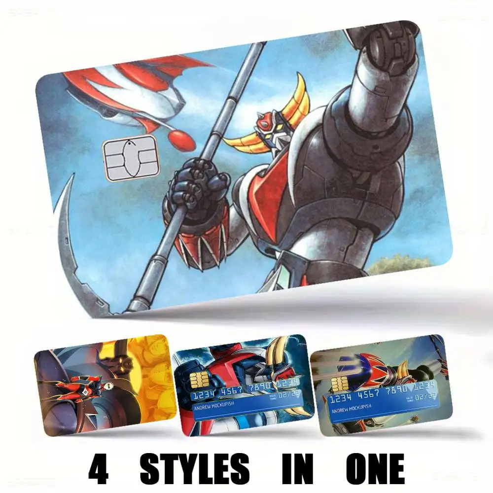 UFO12 Robot-t Goldorak-k Credit Card HD Stickers Premium matte film effectively prevents fingerprints and daily abrasion.