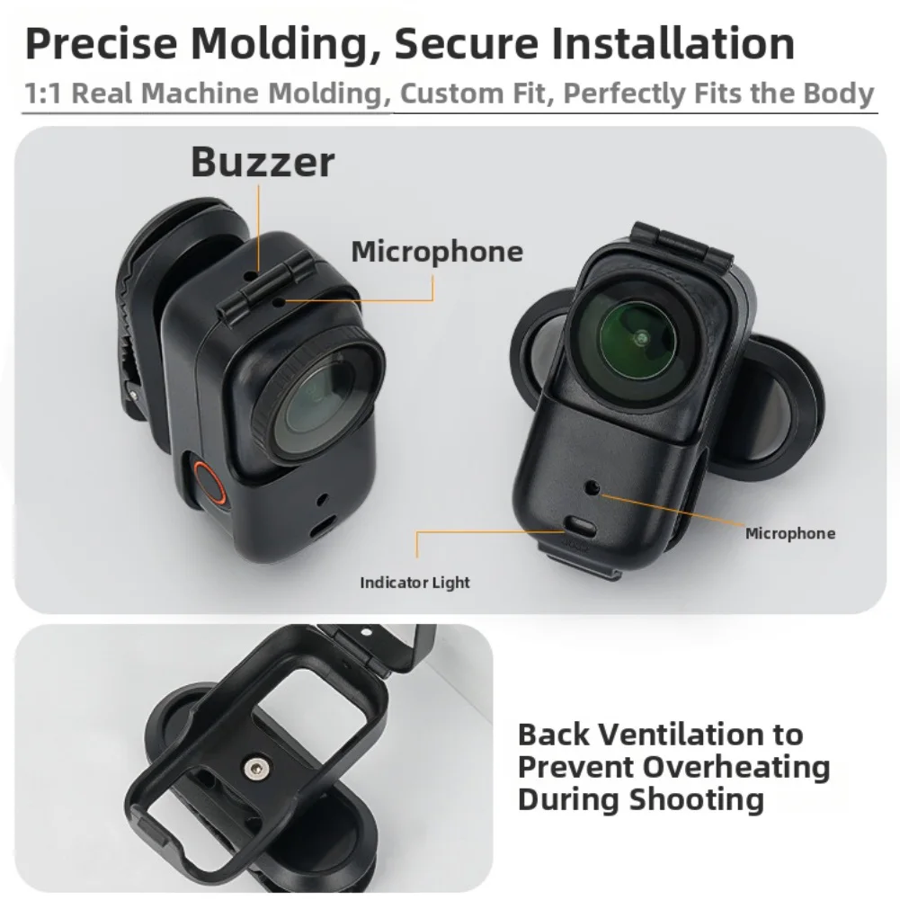 For DJI Osmo-Nano Backpack Clip Rotatable Mini Action Camera Holder Quick Release Expansion Bracket Camera Accessories