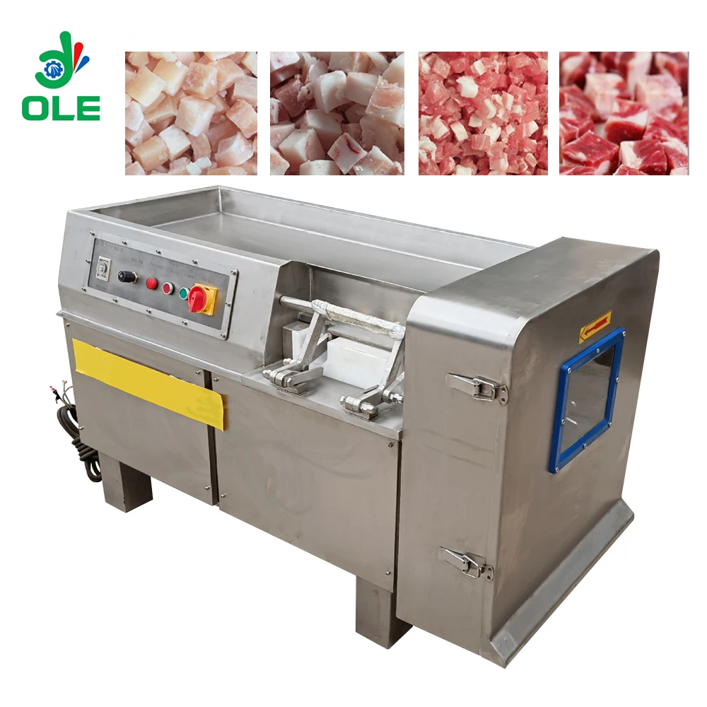 Commercial Fresh Frozen Meat Cube Cutting Machine Cooked Meat Pudding Machine