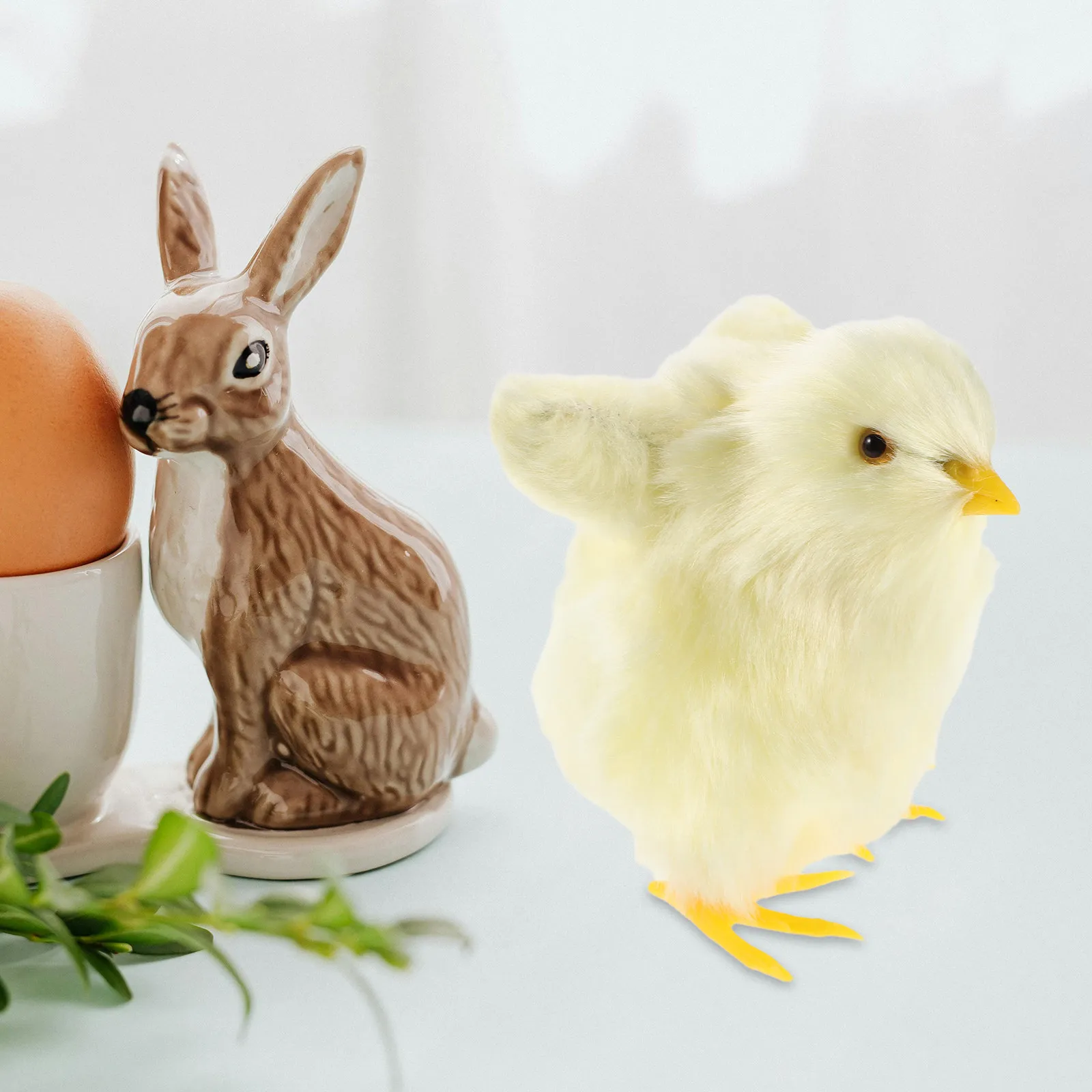 

2Pcs Easter Chick Decor - Realistic Mini Chicken for Party Basket Stuffing, Simulation Farm Animals Festive Decoration Kids Gift