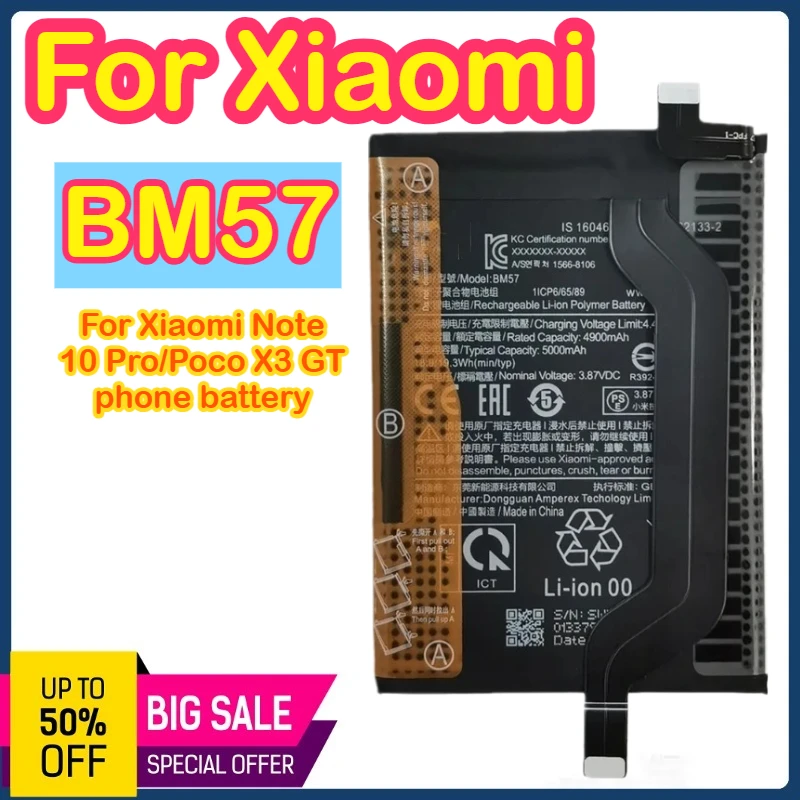 batteria-bm57-5000mah-38v-bm57-per-xiaomi-poco-x3-gt-batteria-del-telefono-bateria-batterie-spedizione-veloce