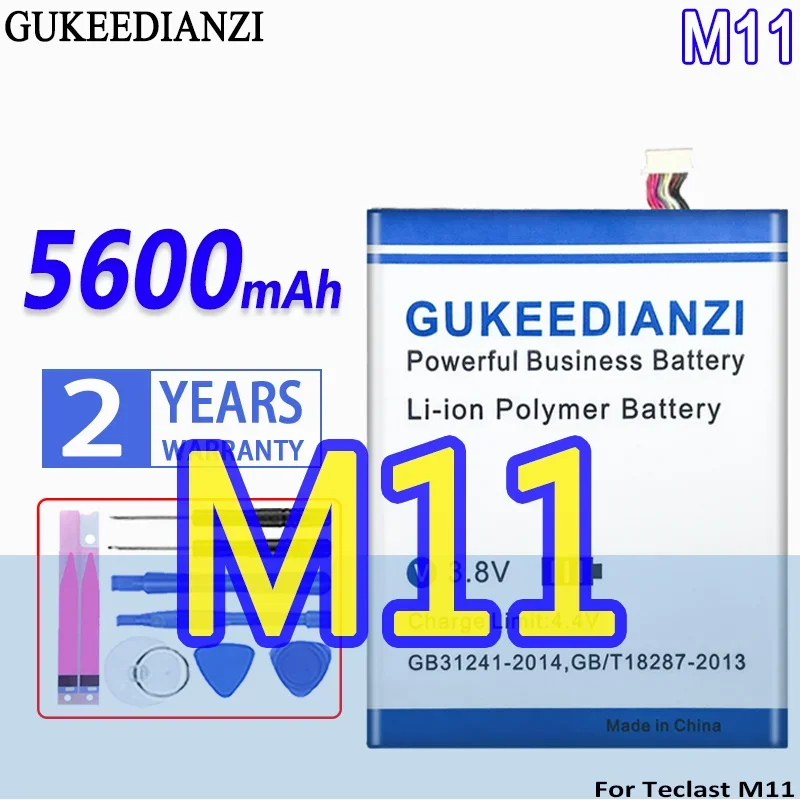 

High Capacity GUKEEDIANZI Battery 5600mAh For Teclast M11 10pin 8line