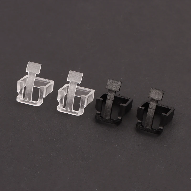 10 pçs cabo de rede cabeça de cristal fivela substituível rj45 plug capa protetora trava para rj45 cabo reparação peças