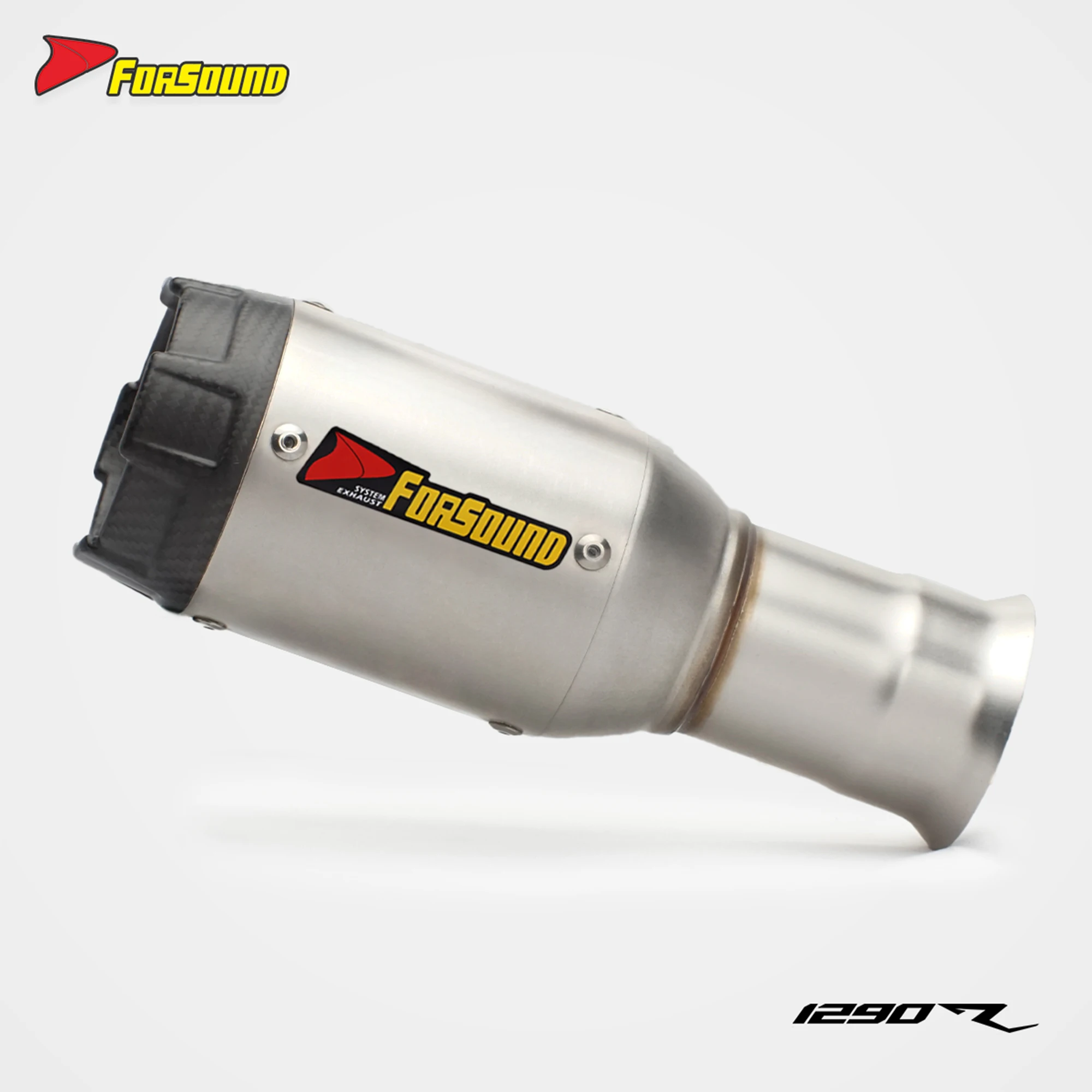 Forsound Factory Wholesale Price Ktm KTM1290GT Titanium Exhaust Valved Muffler with Mid Pipe Resonator