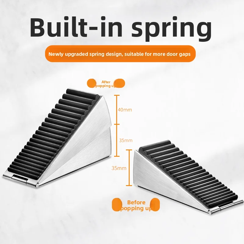 apply to Multi-scene Wedge Door Stopper, Height Raised Push Top Door Plug, Windproof Anti-Slip Door Stop Holder for Home Office