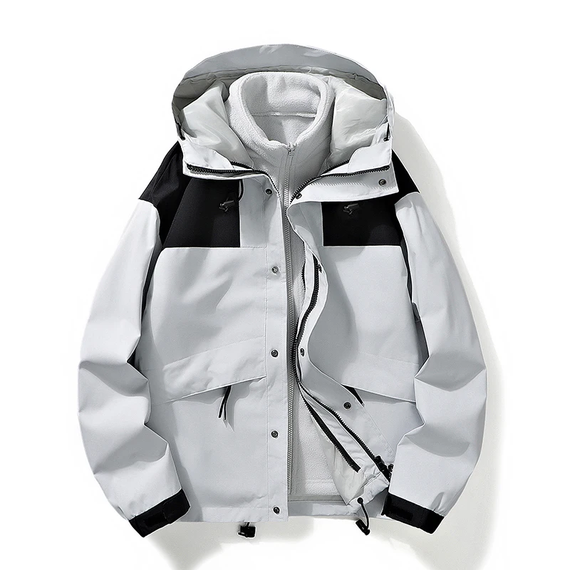 

Мужская зимняя куртка-трансформер Fce Lined с подкладкой из пуха, для активного отдыха, альпинизма, водонепроницаемая, дышащая, свободного кроя, молодежная, модная