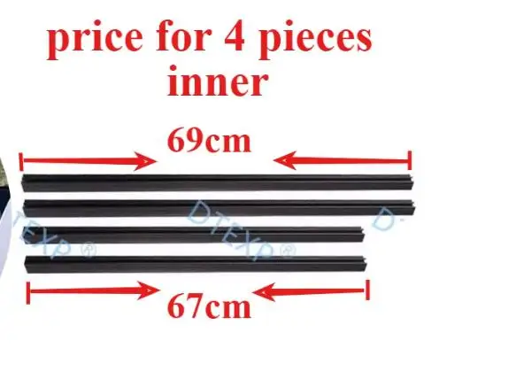 Inner 5727A258 Moulding Belt Line Seal Rubber for Peugeot 4007 2007-2012