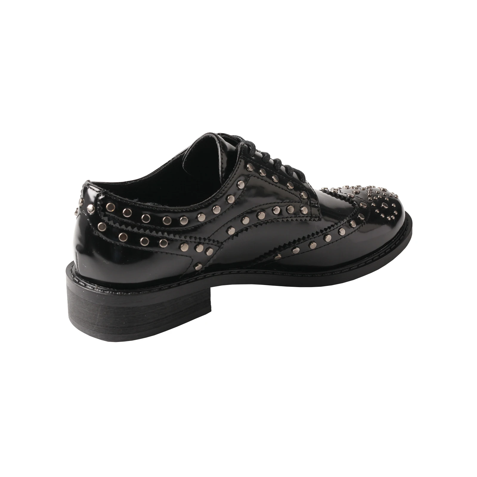 Frühlings-Schwarze Retro-Damen-Loafer mit dicker Sohle, elegant, atmungsaktiv, bequem, mit grobem Absatz, vielseitige Einzelschuhe – Detail 4