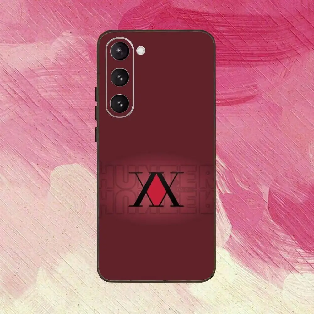 حافظة هاتف ترخيص Hxh Hunter X Hunter لهاتف سامسونج جالاكسي A73، A72، A71، A70، A53، A52، A51، غطاء أسود ناعم آخر
