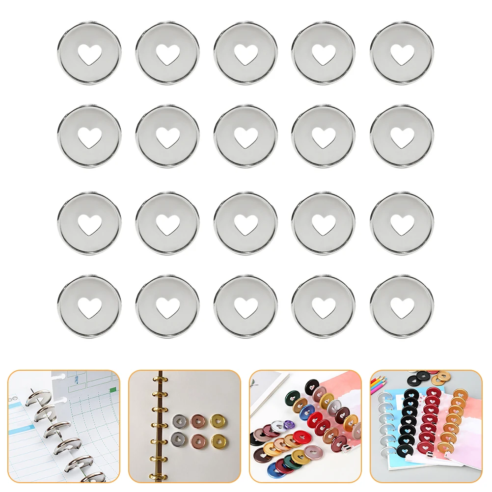 20 Pcs Loose-leaf Notebook Disc Planner Discs Binder Binding Ring Metal Mini Accessories Abs Expander