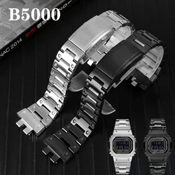 Watch bracelet  for casio g-shock GMW-B5000 watch band Solid steel strap small square  wristband watch Accessories watch chain