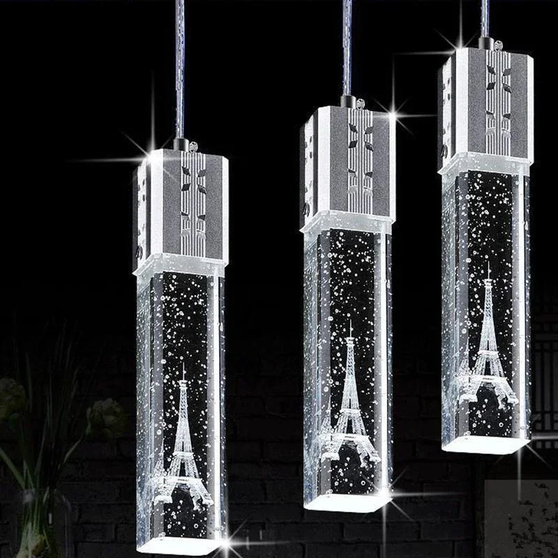 

Modern Minimalist LED Crystal Bubble Pendant Light for Kitchen Island Dining Room Shop Bar Counter Decorative Lighting