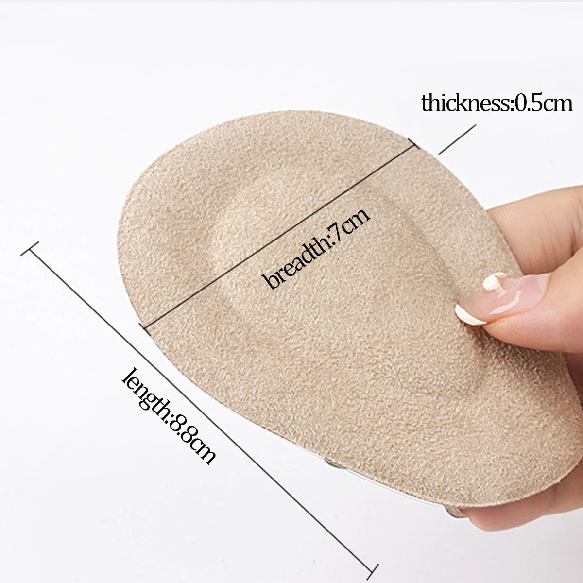 2 PCS Gel Metatarsal Pads (Adhesive-Backed), Ball of Foot Cushions, Forefoot Support for Metatarsalgia,  Aching Feet Pain Relief