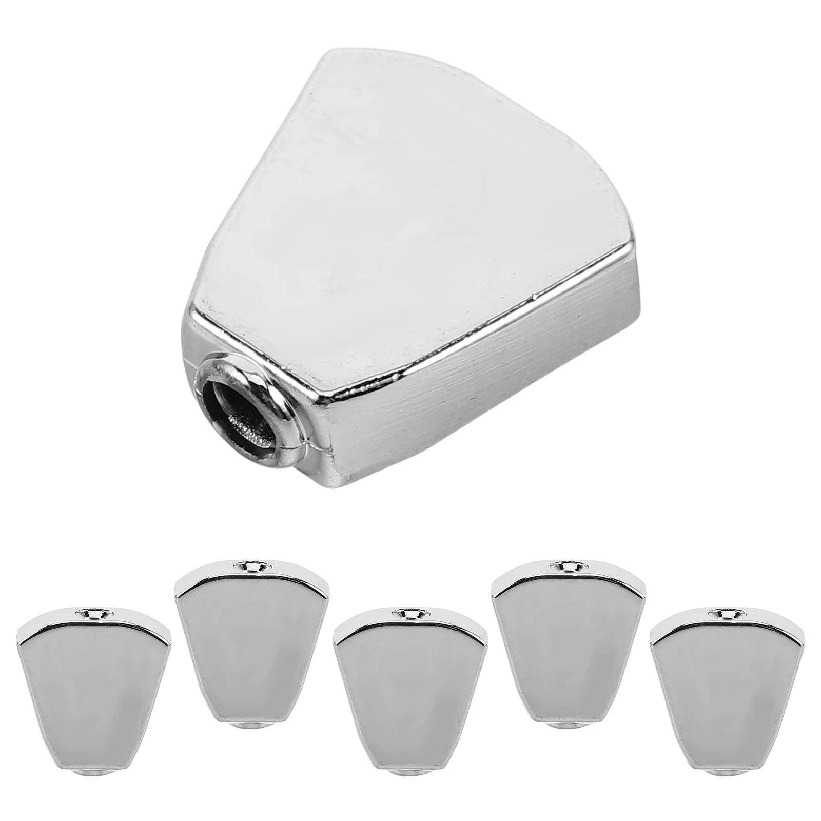 

6 Pcs Guitar Electric Parts Accessories Replacement Knob Knobs Silver Hardware Metal
