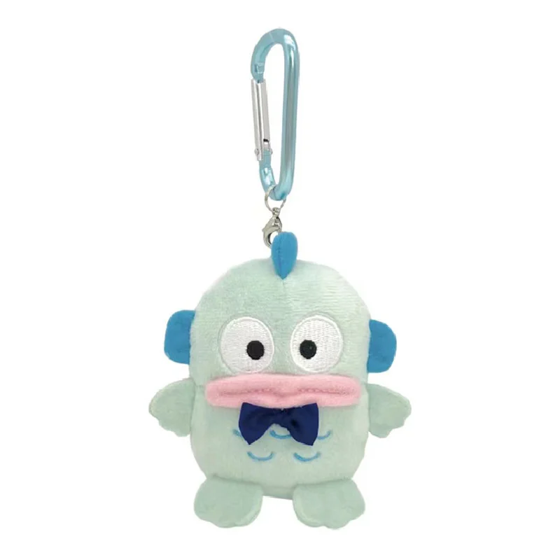 New Sanrio Hangyodon Anime Doll Pendant Keychian Kawaii Keroppi Children Toys Keyring Cute Women Bags Keychians Birthday Gifts