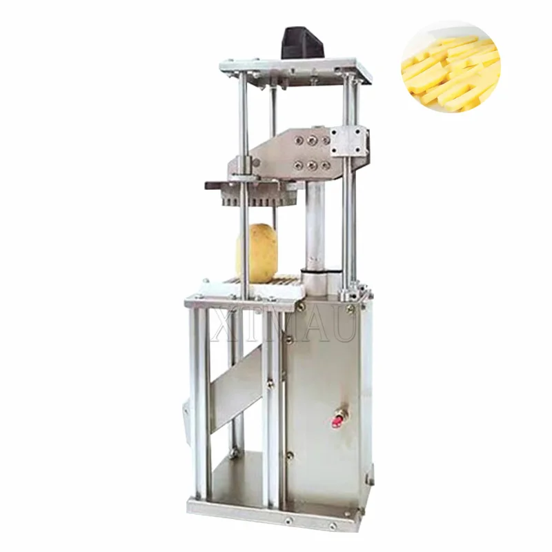 Резак для картофельных полосок Коммерческая машина для измельчения овощей Вертикальная машина для резки Кухонный комбайн