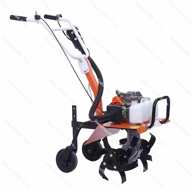 Micro Tiller Multifunctional Agricultural  Rotary Tiller Small Soil Cultivator Weeding Machine for Garden Field Work