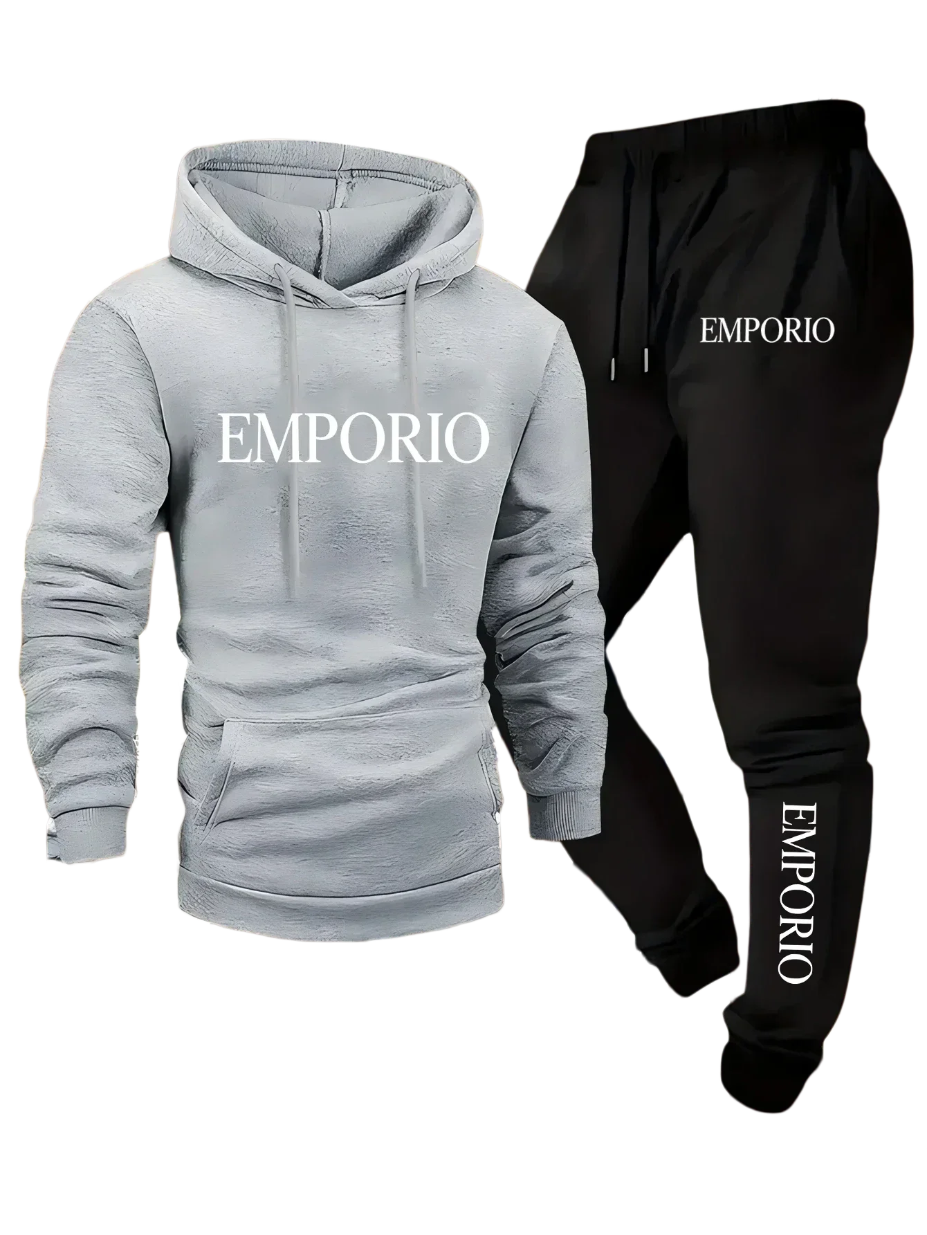 2026 Autumn Winter Men Sportswear Casual Running Fitness Set Hooded Sweatshirt Sports Pants Unisex Tracksuit Streetwear Zipper S view 5