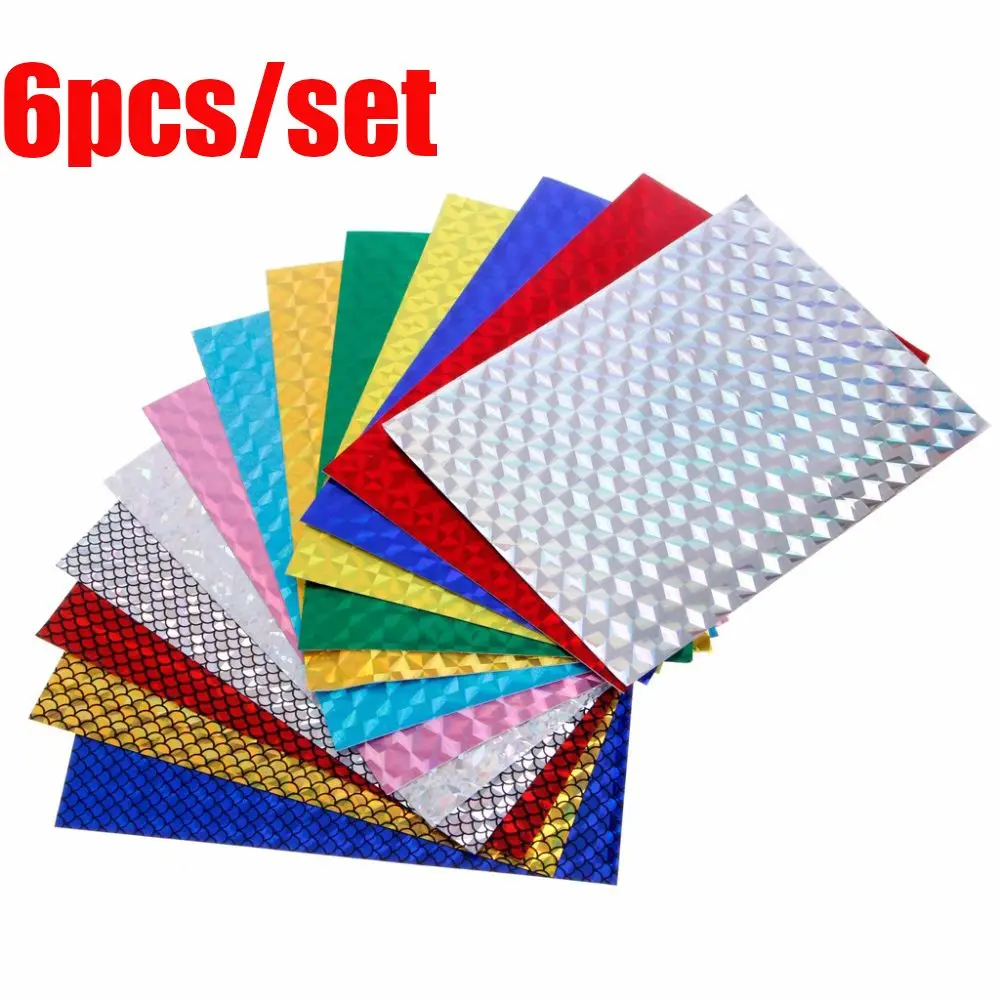20 colors Metal Hard Baits  Fly Tying Material Fishing Lure Flash Tape Change Color Sticker Holographic Adhesive Film