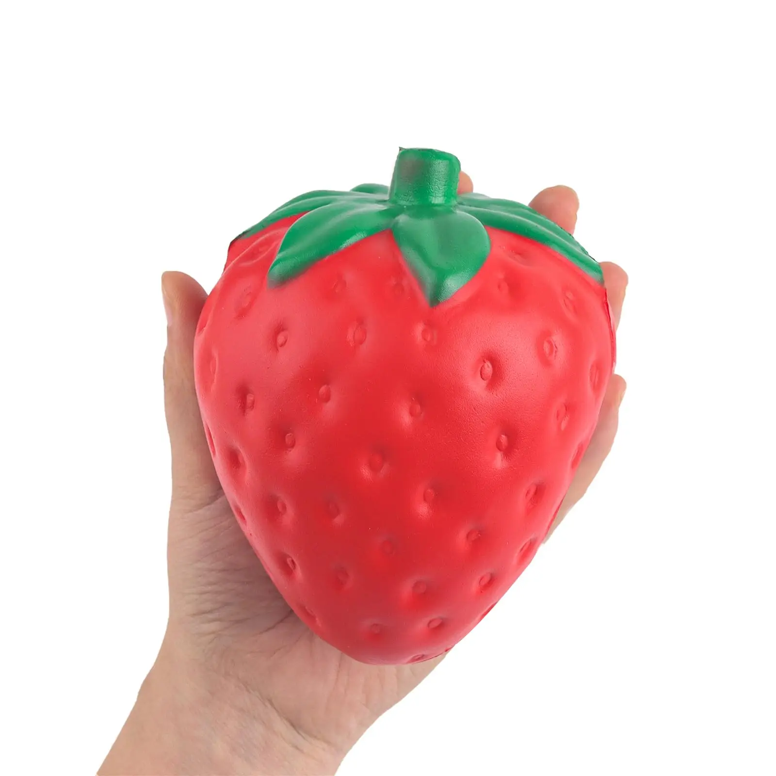 Motorcycle Jumbo Strawberry Squishy Toy Cream Scented 11.5*9CM Giant Fruit Stress Ball Slow Rising Soft Squeeze Fidget Toy Anti