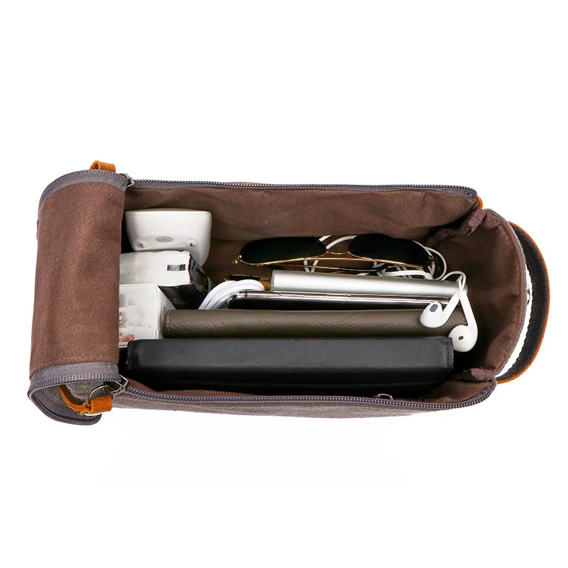 Men Travel Canvas Shaving Kits Cosmetic Makeup Organizer Women Toiletry Bag With Double Compartments Kosmetyczka Beauty Case