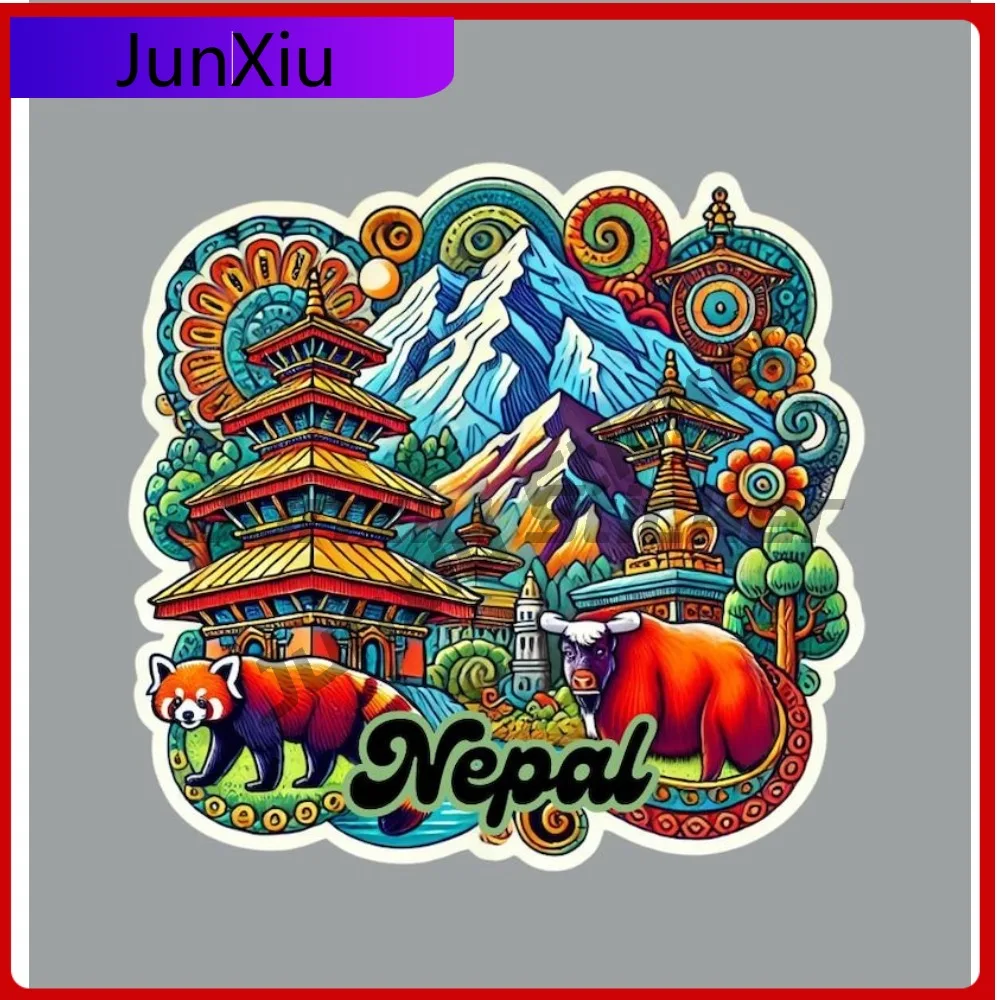 

Nepal Travel Sticker Window Decals Motorcycle Stickers Windshield Guitar Suv Laptop Scratch Cover Sticker For Car Bumper Moto