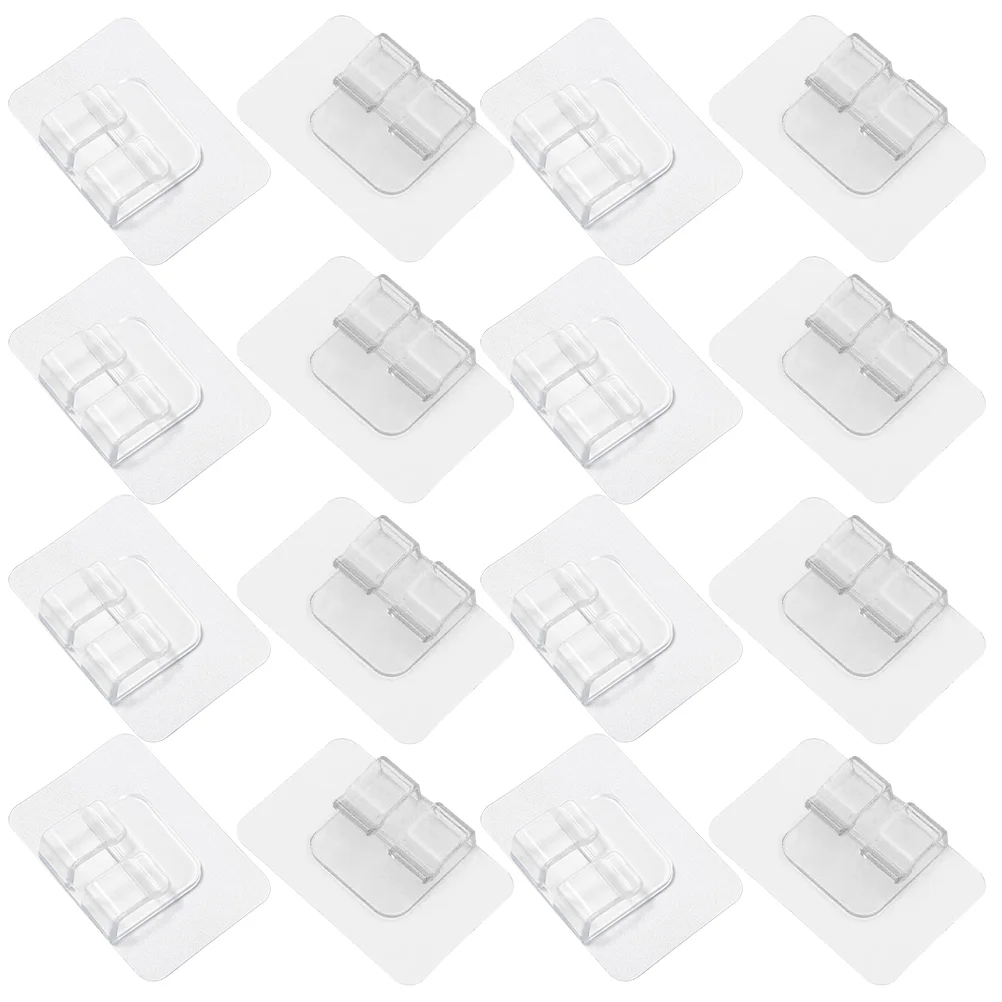 30 Pcs Car Floor Stickers Mat Buckles Holders Carpet Fixer Hooks No Trace Protector Pvc Clip