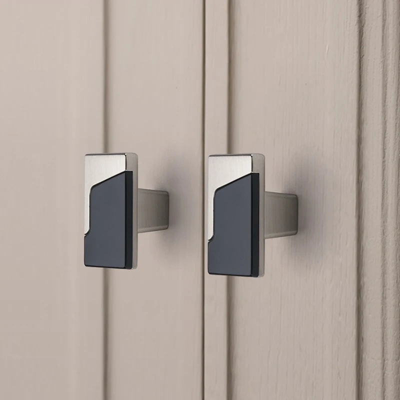 Zinklegierung Kleiderschrank-Möbelgriff Solide Küchenschrank-Schubladengriffe Klassische Zweifarbige Schrank- und Kommodegriffe – Detail 6