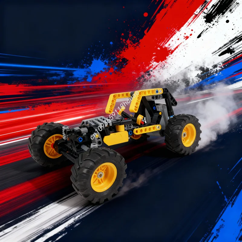 

Набор для сборки модели MOC Rock Rumbler, 137 деталей, технический конструктор, архитектурная игрушка, рождественский подарок, DIY, креативное обучение