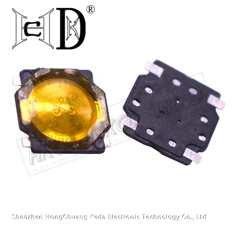 20pcs 3.7X3.7X0.35 SMD Tactile Tact Mini Push Button Switch Micro Switch Momentary SMD-4 20PCS/lot 3.7*3.7*0.35 4X4 4*4 TS-032D