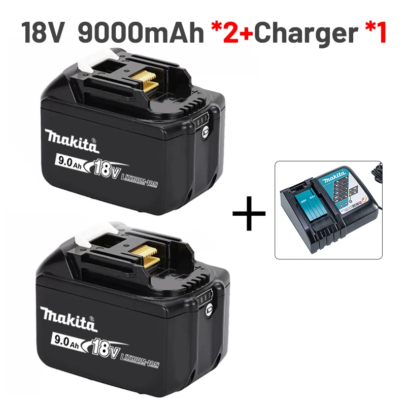 15C Cell 18V Makita Lithium Battery 9Ah/6Ah/5Ah/, Makita 18V Electric Drill Impact Drill Angle Grinding Machine BL1830B