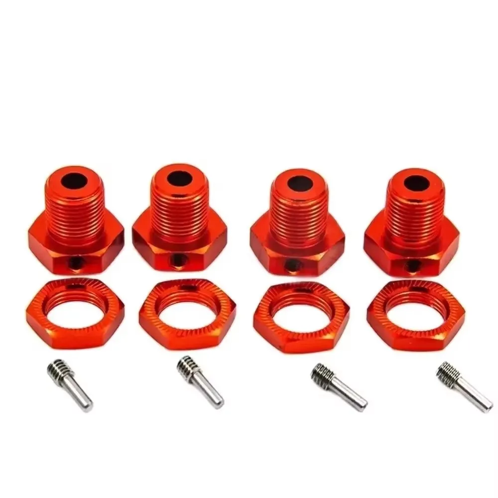 

RC 4 шт. Шестигранная отвертка колеса RC для TRAXXAS 17 мм, шестигранная муфта из алюминиевого сплава, комплект запасных аксессуаров для HSP 1/8 RC Crawler