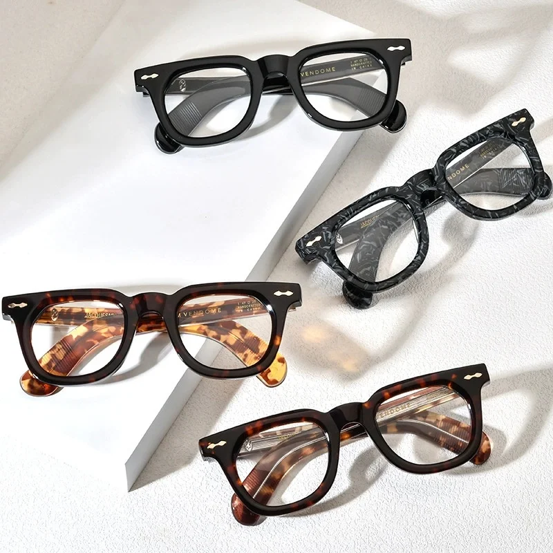 Belight البصرية اليدوية خلات غير النظامية الشكل الرجعية خمر نظارات خلات عدسة طبية