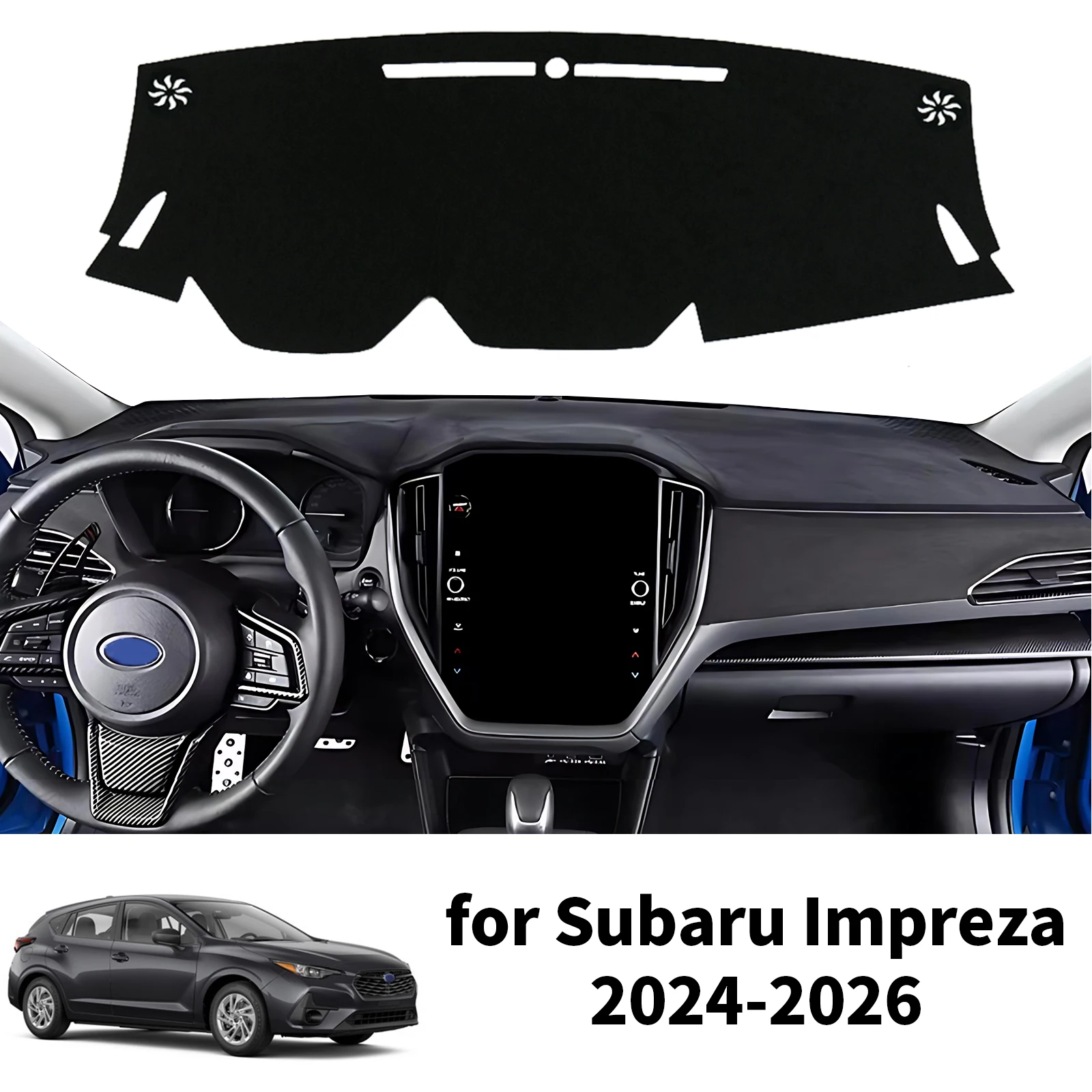 

Car Dashboard Cover Pad for Subaru Impreza 2024-2026 Accessories Dashmat Dash Mat Anti-Slip Sunshade Protective Carpet