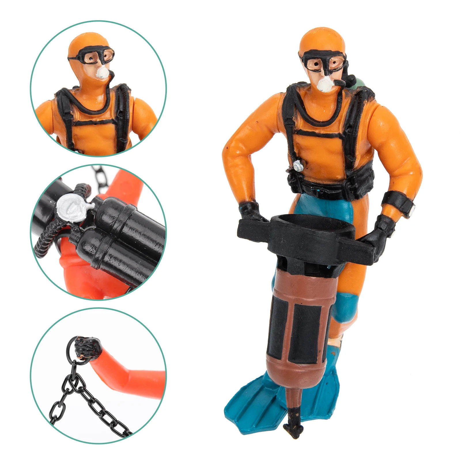 

Fish Tank Decor Diver Made of Premium Resin for Aquarium Micro Landscape Adornment Creates Unique Underwater Ambience Fade Proof