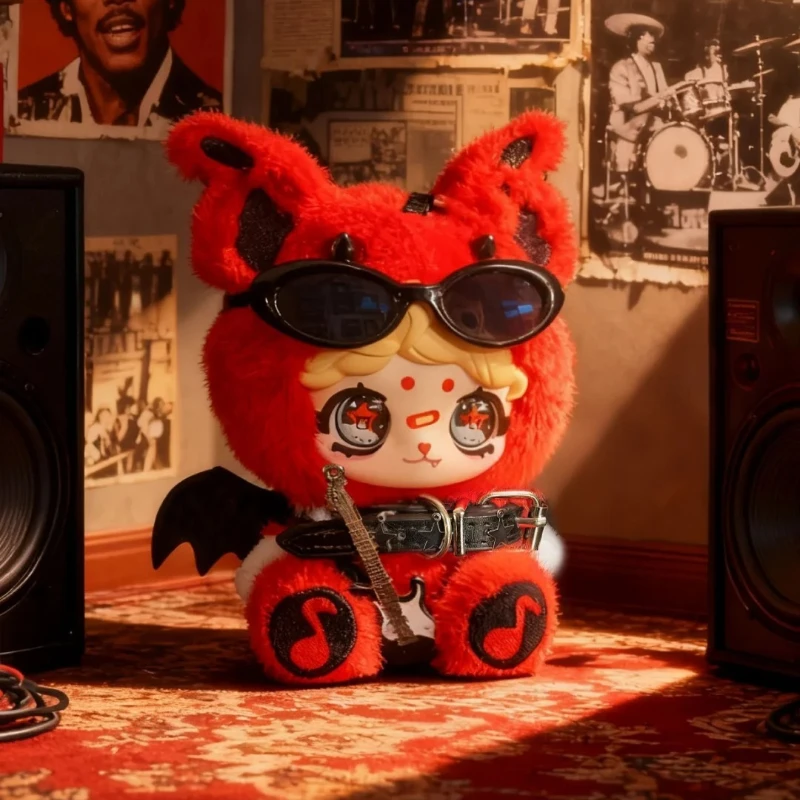 

New Peng Peng Black Sugar Band Series Blind Box Cute Popular Trendy Toy Vinyl Plush Dolls Bag Pendants Charms Girl Holiday Gifts