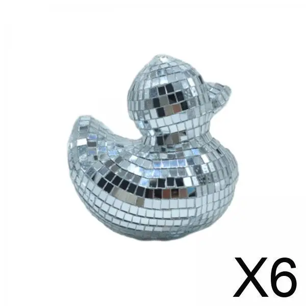 

Утка Диско-шар Роскошное стеклянное зеркало Украшение для универсального декора интерьера Современный настольный художественный орнамент