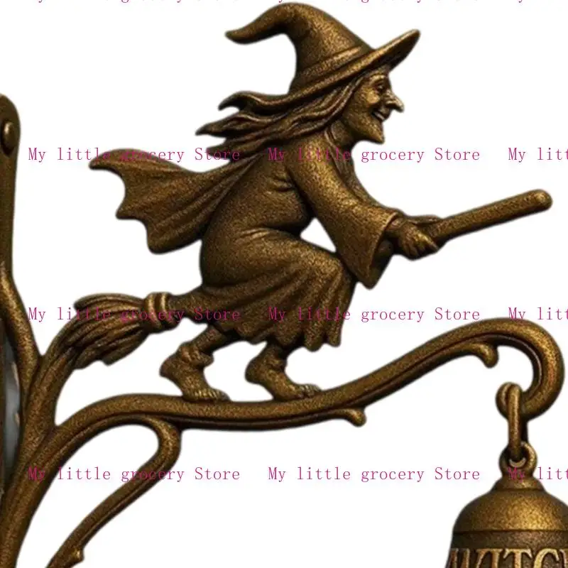 D5BD Magics Sensorings Witches Doorbell Automatic Sound Light Effect Outdoor Party Decoration