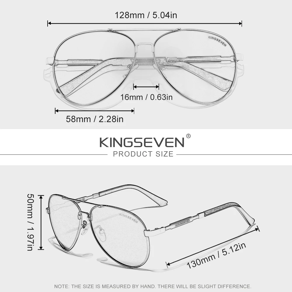 KINGSEVEN классические солнцезащитные очки-пилоты, поляризационные очки UV400, очки высокого качества для мужчин и женщин, очки для вождения и отдыха