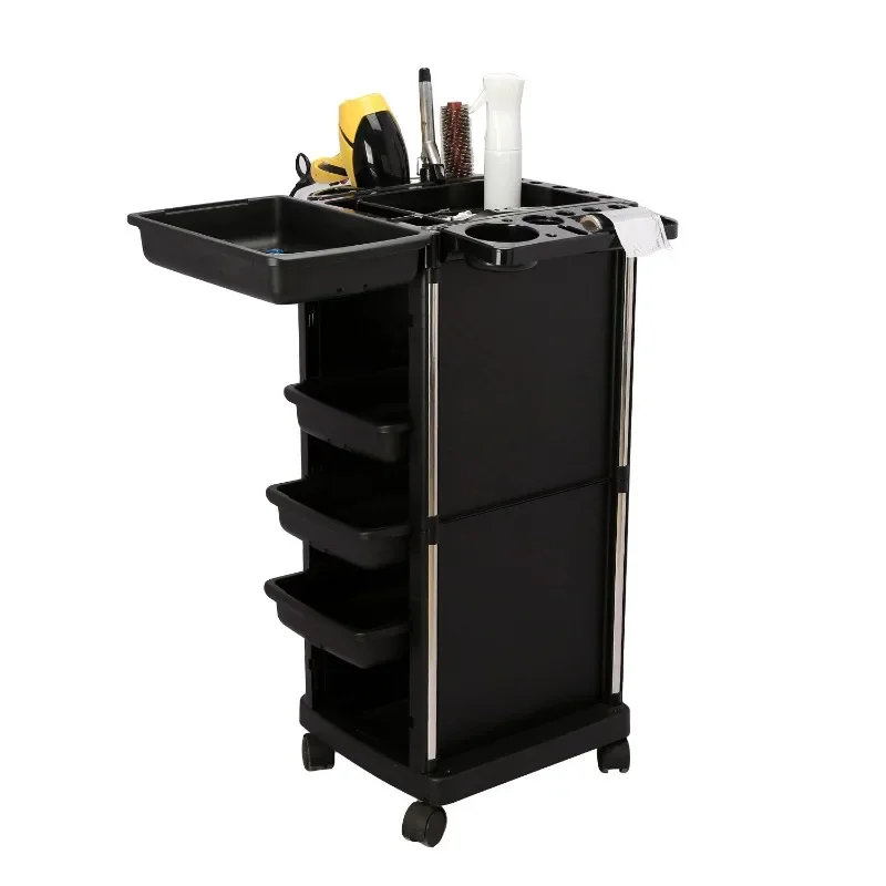 Multifunctional barbershop tool trolley.