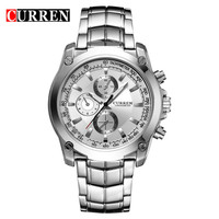 CURREN  8025 Men's Watch Quartz Men's Watch Waterproof Business Leisure Steel Band Watch